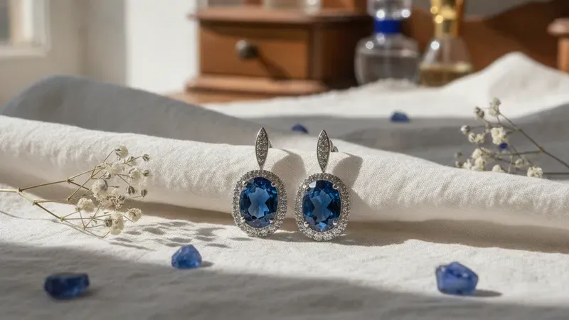 Boucle d'oreille saphir bleu : guide pour bien choisir