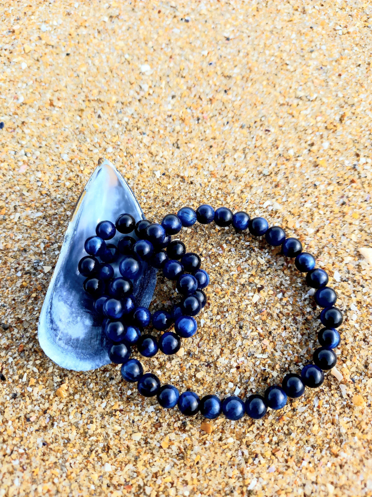 BRACELET BLEU COQUILLE MOULE