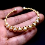 Bracelet de perles naturelles en or 14k - Fredinno's Bracelets – Image 2