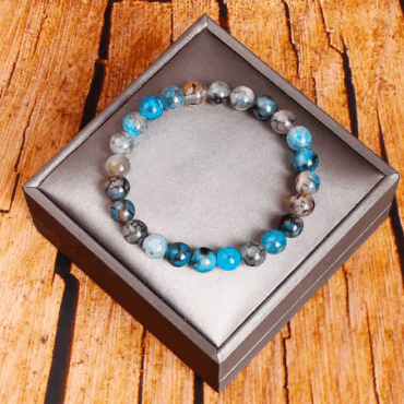 Bracelet Agate Blue -  Fredinno's Bracelet